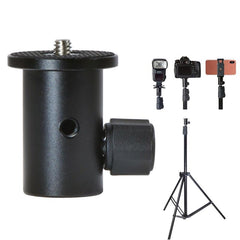 Camera Light Stand Conversion Head With 1 / 4-Inch Mount And Umbrella Holder-1915197760353734663