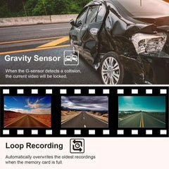 1080P 3-Record Driving Recorder With 2 Screen-1915197761725272071