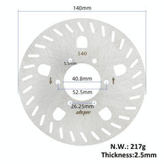 140Mm 6-Hole Disc Brake For Xiaomi Ninebot Electric Scooter Gt1 / Gt2-1964932270108315650