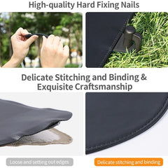 Double-Sided Folding Drone Apron With Ground Spikes - Universal Hexagonal Design-1915197757287698435