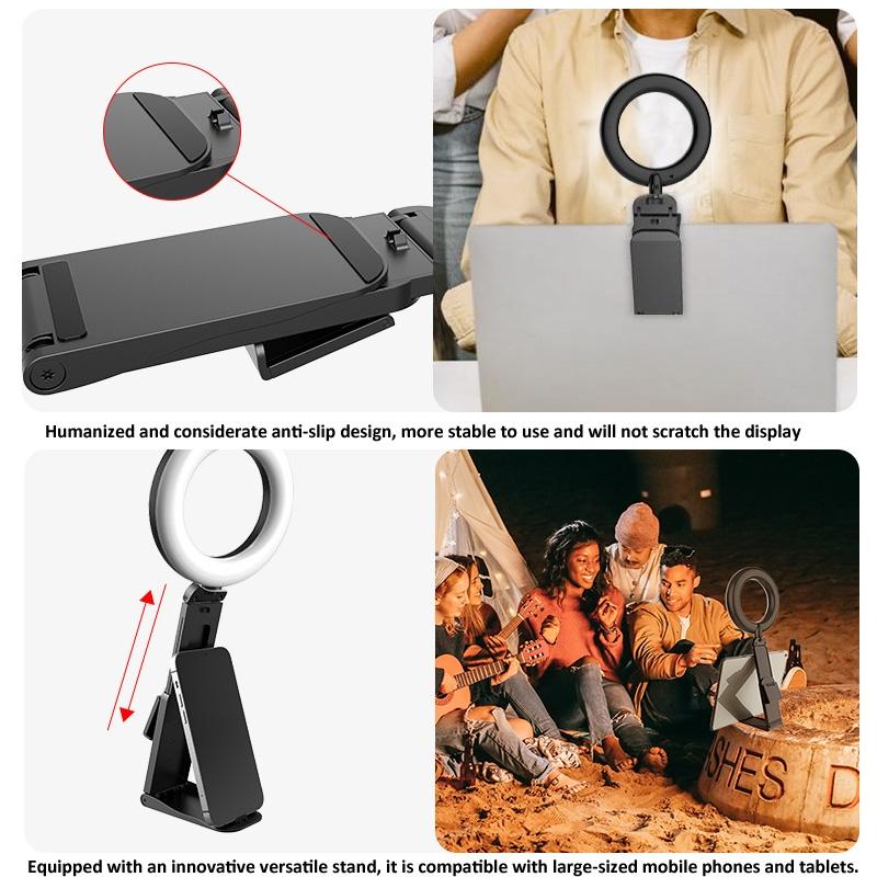 Desktop Ring Fill Light With Multi-Function Bracket - 3000-6500K-1915198263775072261