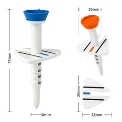 Adjustable Golf Tee Set - 4Pcs / Box - 77Mm Length - Aiming Assist-1915198302429777922