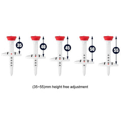 Adjustable Golf Tee Set - 4Pcs / Box - 77Mm Length - Aiming Assist-1915198302429777923