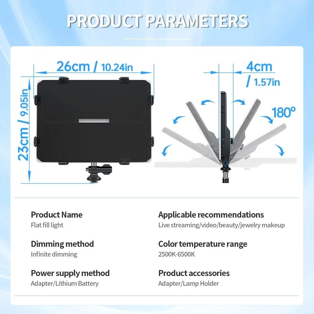 20W Dual Temperature Photography Fill Light Set-1964932337724690435