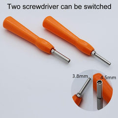 2-In-1 Disassembly Tool For Gba / Ngc / N64 / Sfc / Wii Consoles - 3.8Mm / 4.5Mm Screwdriver Socket-1915198289767174150