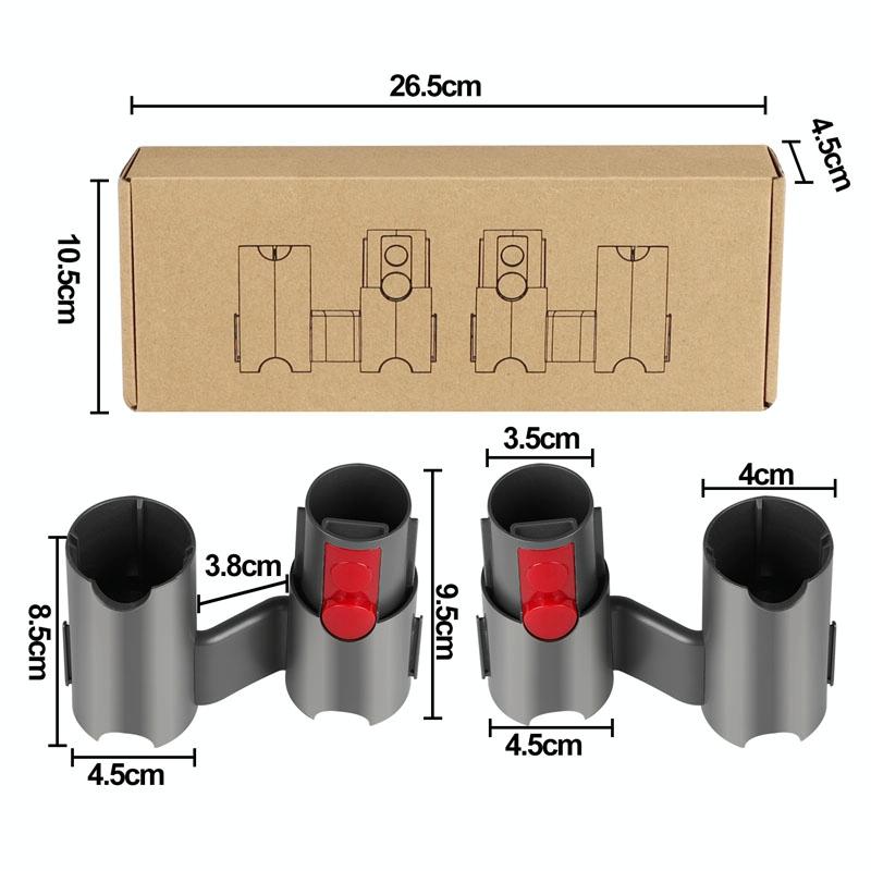 Vacuum Cleaner Storage Rack Extension Bracket For Dyson V7-V15 - 1 Pair-1915198279566626822