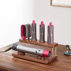 Countertop Organizer For Dyson Airwrap - Walnut Rack-1915198386320052232