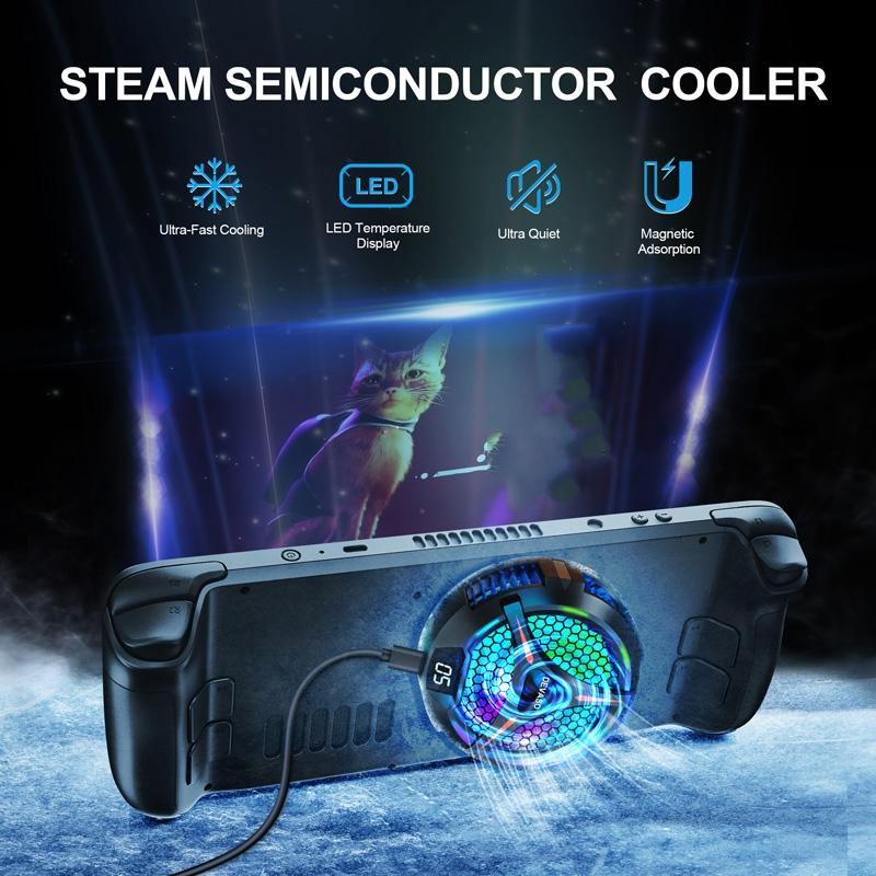 Steam Deck Oled Game Console With Digital Display And Metal Heat Sink-1915197599351181314