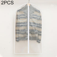 2-Pack Hanging Garment Storage Bags With Zipper - Clear-1915198092488085510