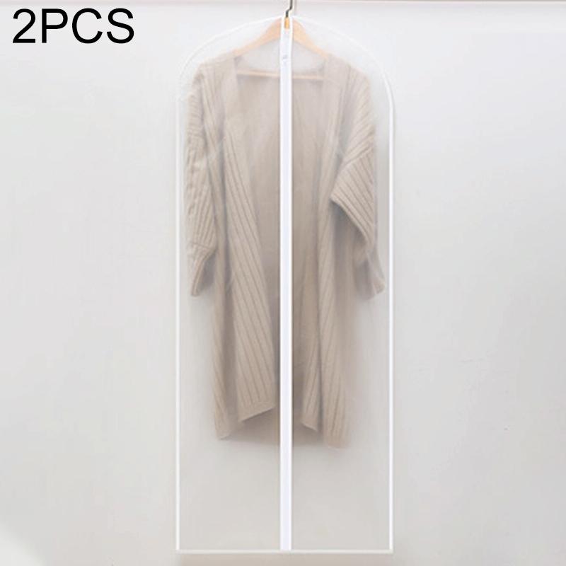 2 Transparent Hanging Garment Storage Bags With Zipper-1915197952251531264