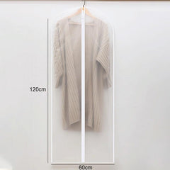 2 Transparent Hanging Garment Storage Bags With Zipper-1915197952251531265