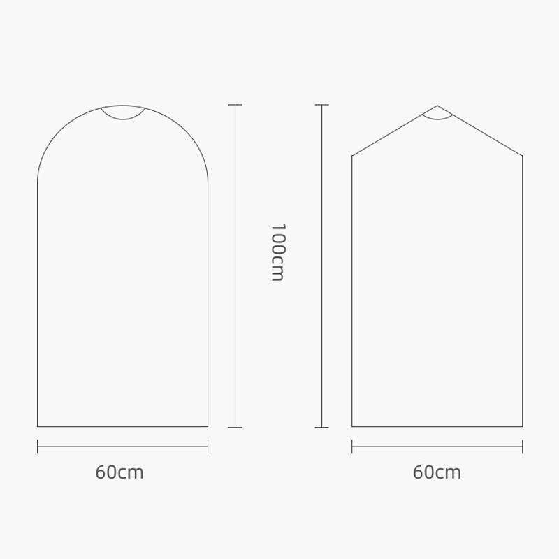 100 Disposable Dust Bags - 60X120Cm - Thick Pe Material - Transparent-1964932358700404737