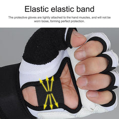 Adult Half Finger Sandbag Training Boxing Gloves - Pu Leather-1915197997193498626