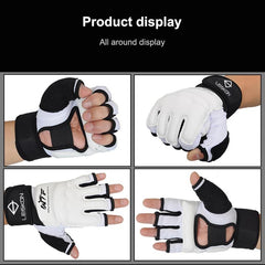 Adult Half Finger Sandbag Training Boxing Gloves - Pu Leather-1915197997193498631