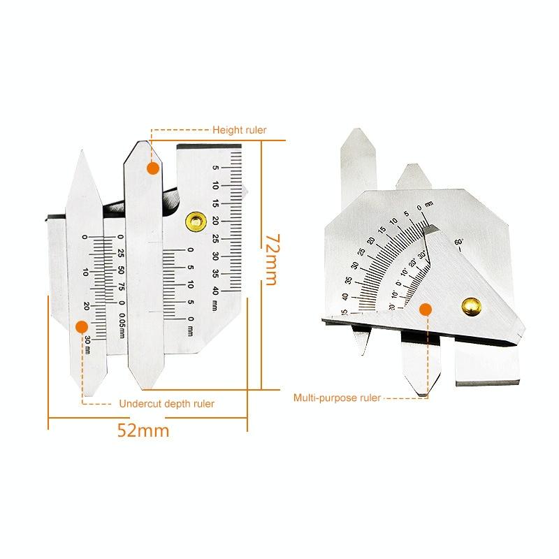 Stainless Steel Welding Ruler For Inspection - Measure Gauge-1915197944915693571