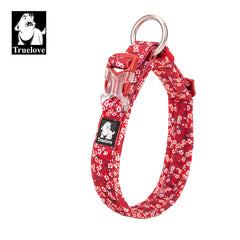 True Love Floral Dog Collar - Red, XL-1962324873841872896