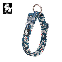 True Love Floral Dog Collar - Blue, M-1962324872164151297