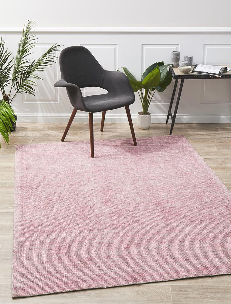 Allure Rose Cotton Rayon Rug by Rug Culture - 225X155CM