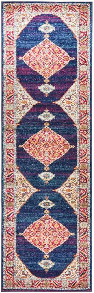 Century 966 Royal Blue Runner by Rug Culture - 80 x 400 cm - RUNNER