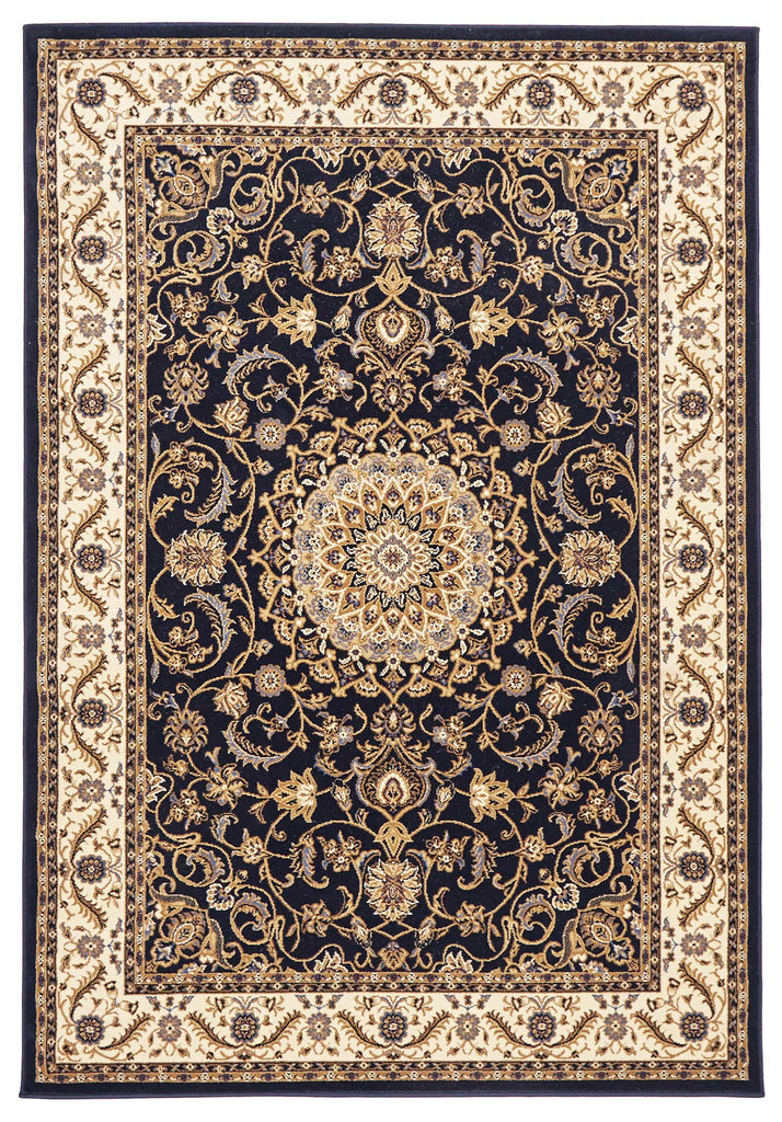 Sydney 9 Navy Ivory Runner Rug by Rug Culture - 300X80CM - RUNNER