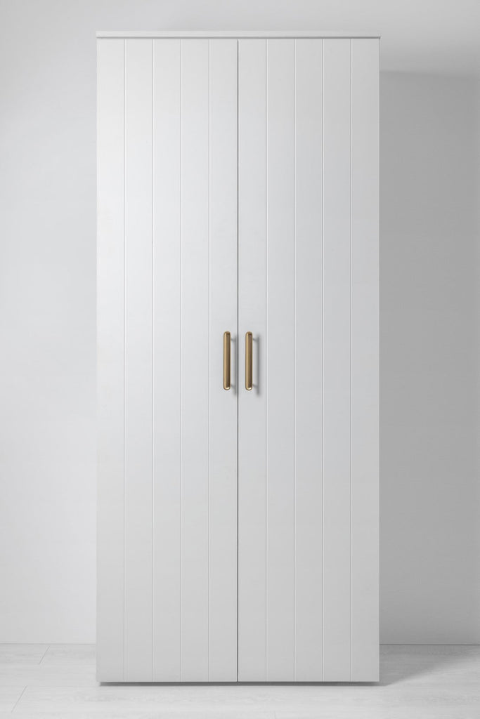 STOCKHOLM UNIVERSAL STORAGE CUPBOARD - VJ PANEL - DECO GOLD HANDLE