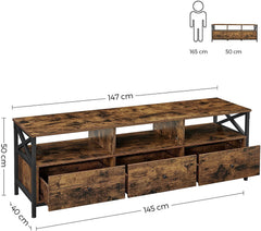 Modern Wooden TV Cabinet Holds TVs
