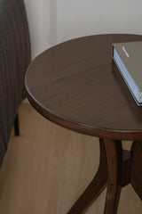 Gatsby Round Side Table - Small (Walnut)