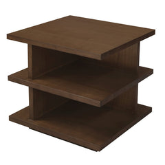 Hudson Oversized Square Side Table (Walnut)