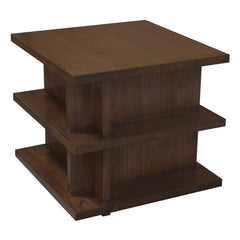 Hudson Oversized Square Side Table (Walnut)