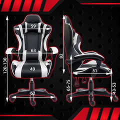 Gaming Chair Office Computer Seating Racing PU Executive Racer Recliner Large Purple