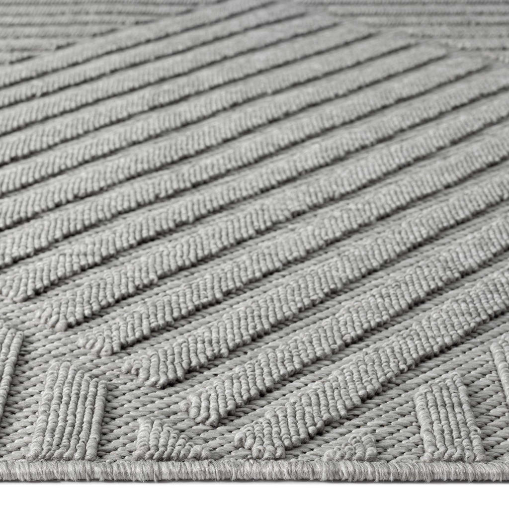 Alpha Outdoor Rug - Light Grey - 240x330