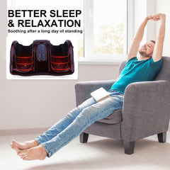 Forever Beauty Silver Foot Massager Shiatsu Ankle Kneading Remote