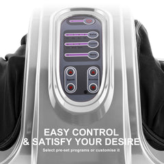 Forever Beauty Silver Foot Massager Shiatsu Ankle Kneading Remote