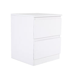 Bedside Table Side Storage Cabinet Nightstand Bedroom 2 Drawer JOSS WHITE