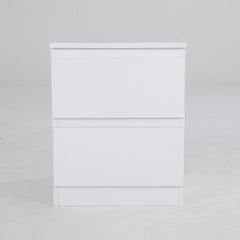 Bedside Table Side Storage Cabinet Nightstand Bedroom 2 Drawer JOSS WHITE