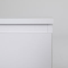 Bedside Table Side Storage Cabinet Nightstand Bedroom 2 Drawer JOSS WHITE