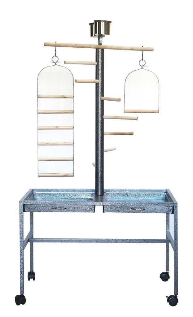 YES4PETS Large Bird Parrot Playpen Gym Toy Stand On Wheels