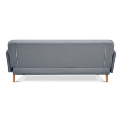Brianna 3 + 2 Seater Sofa Fabric Uplholstered Lounge Couch - Light Grey