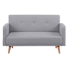 Picasso 2 Seater Fabric Sofa Lounge Couch Grey