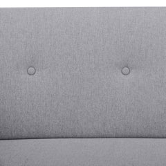 Picasso 2 Seater Fabric Sofa Lounge Couch Grey
