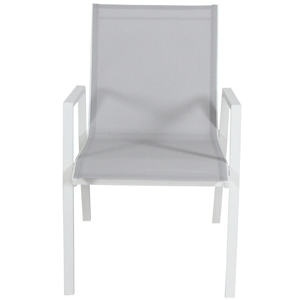 Iberia 13pc 230-345cm Aluminium Outdoor Extensible Dining Table Chair White