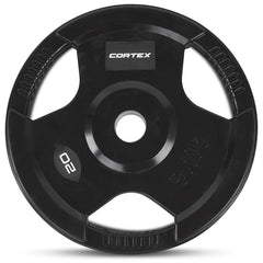 CORTEX 20kg Tri-Grip Olympic Plates 50mm (Pairs)