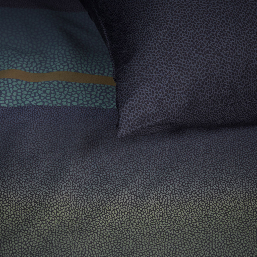 Bedding House Lenny Blue Cotton Quilt Cover Set King
