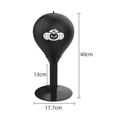 Desktop Speed Ball For Boxing Training - Bear Design With Gloves & Pump - Monkey+Pump