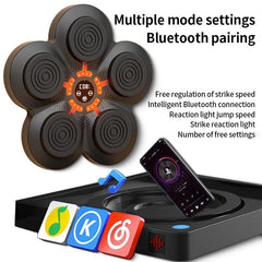 Bluetooth Music Boxing Machine With Wall Mount And Adult Gloves - With Kids Gloves