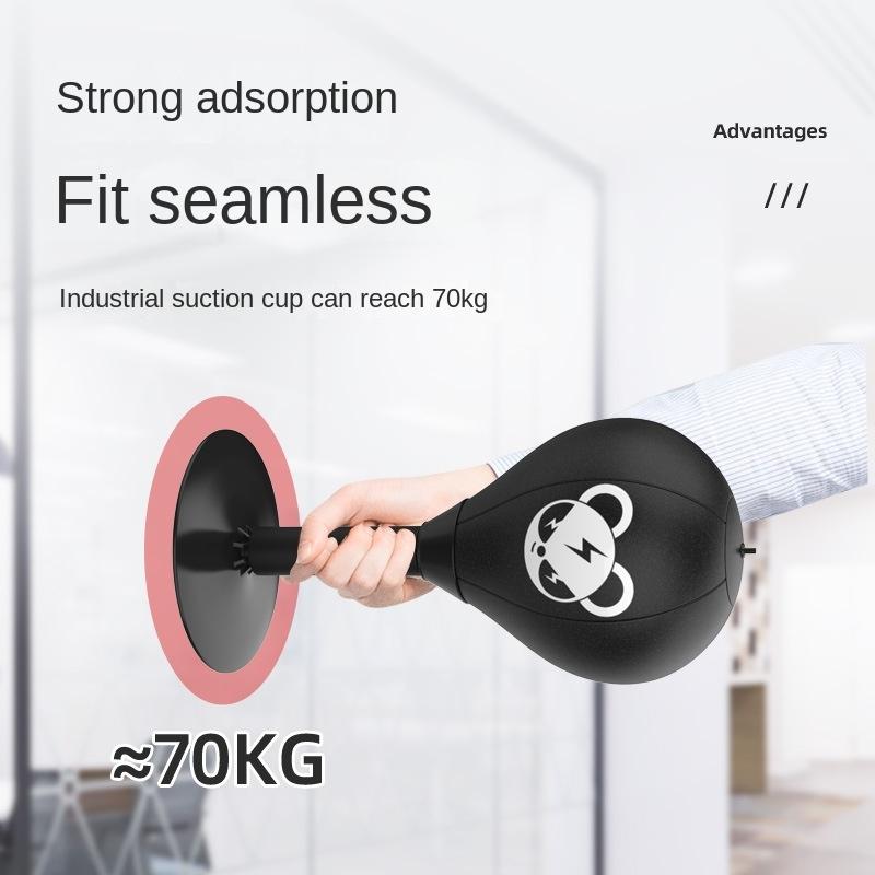 Desktop Speed Ball For Boxing Training - Bear Design With Gloves & Pump - Monkey+Children Gloves+Pump