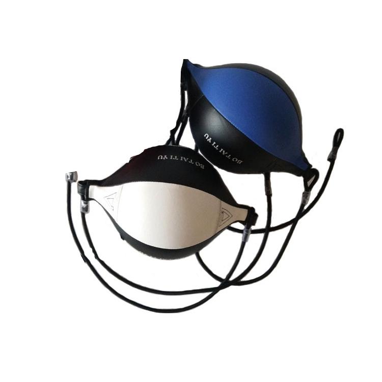Suspended Boxing Training Ball - Pear Shape - White Black