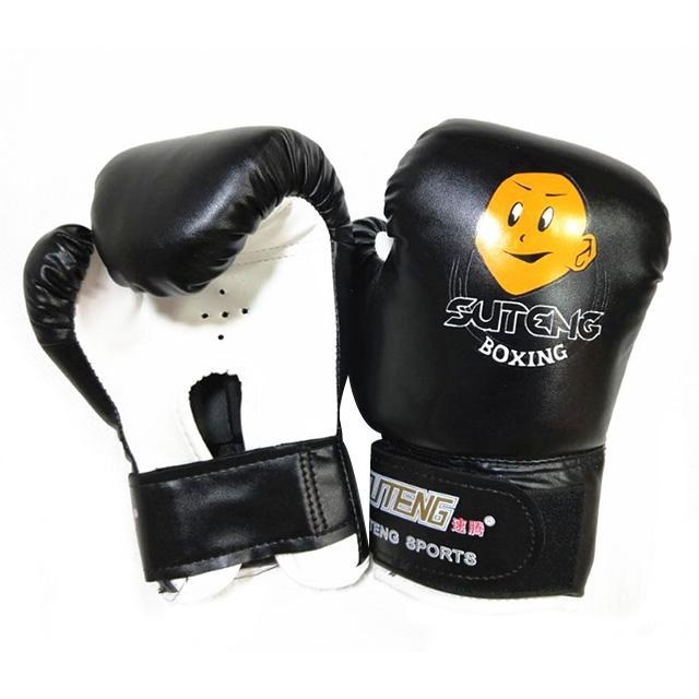 Children'S Cartoon Boxing Gloves - Pu Leather - Cartoon Blue