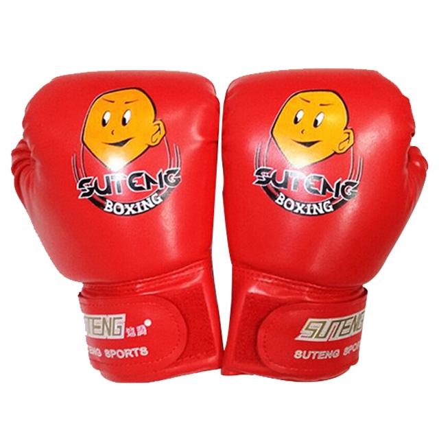 Children'S Cartoon Boxing Gloves - Pu Leather - Cartoon Blue