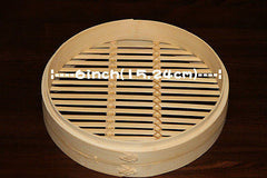 6 Inch Bamboo Steamer Set-2 Steamer Baskets With 1 Lid